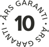10 års garanti för funktion och glas